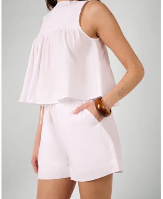 Women's Square Neck Babydoll Top