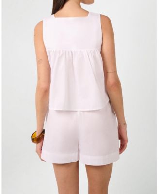 Women's Square Neck Babydoll Top