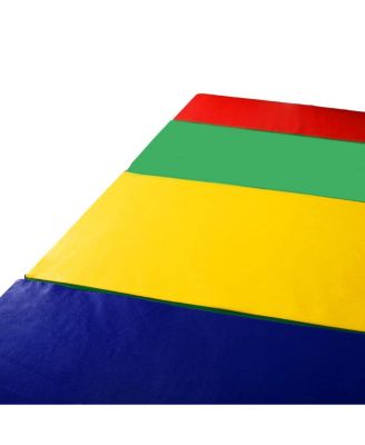 4 Feet x 10 Feet Thick Folding Panel Gymnastics Mat-Color