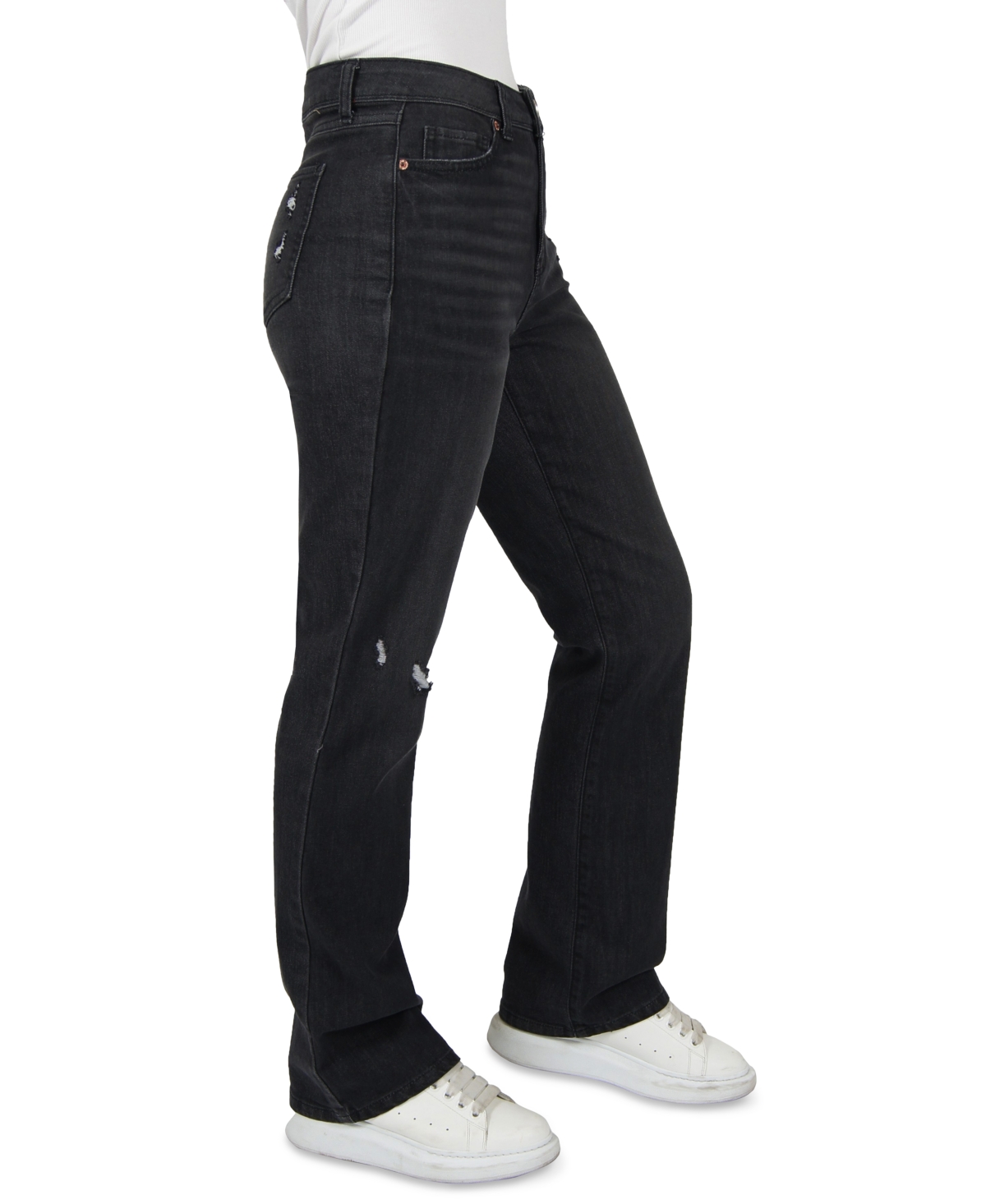 REWASH JUNIORS' HIGH-RISE LOOSE BOOTCUT JEANS 