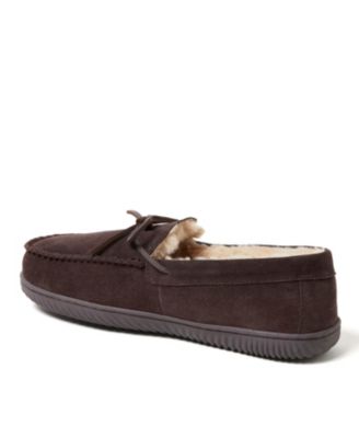 Men's Douglas Genuine Suede Moccasin House Shoe Slipper