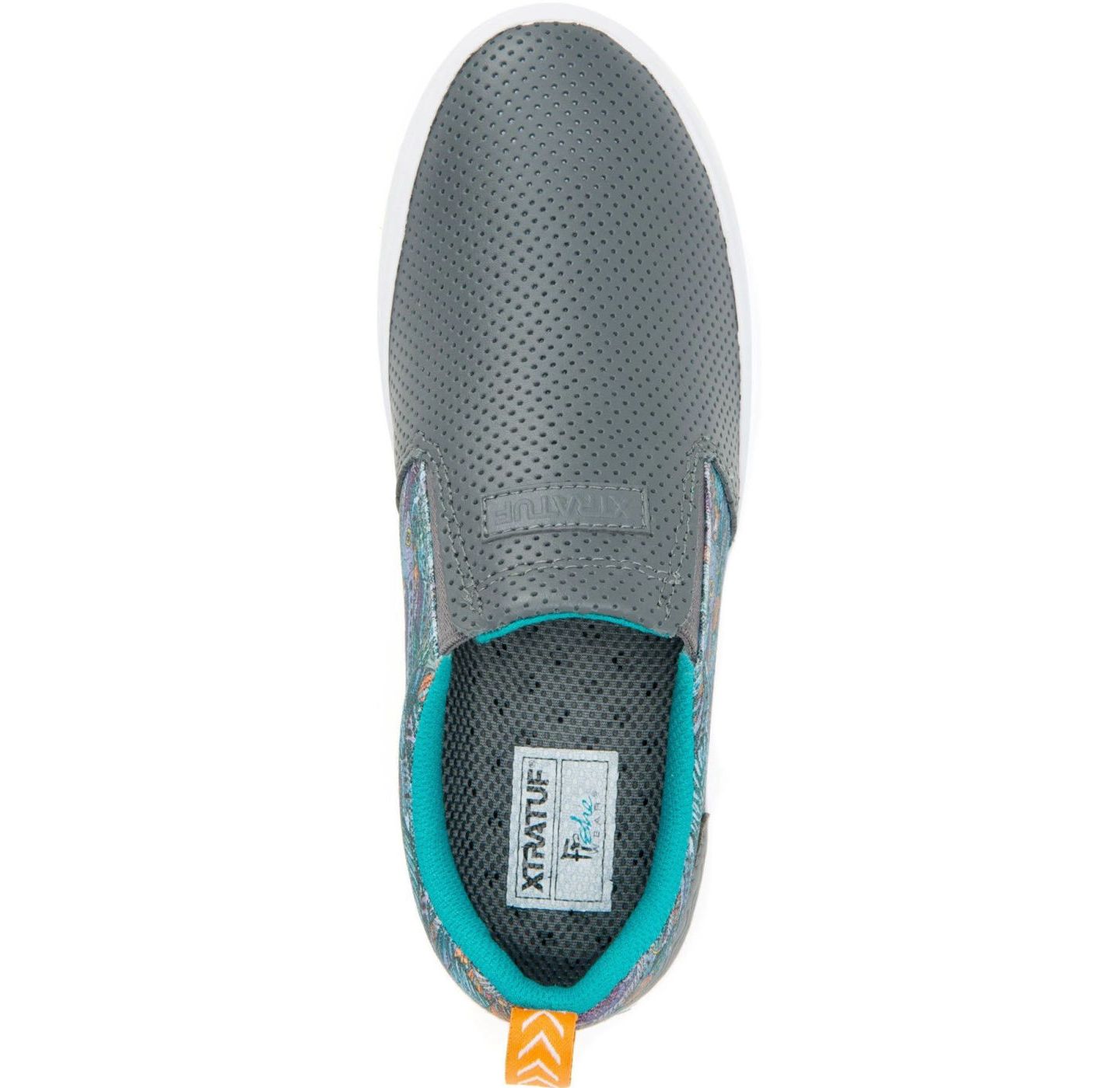 Женские кроссовки XTRATUF FisheWear Leather Sharkbyte Deck, цвет: Серый — фото 7