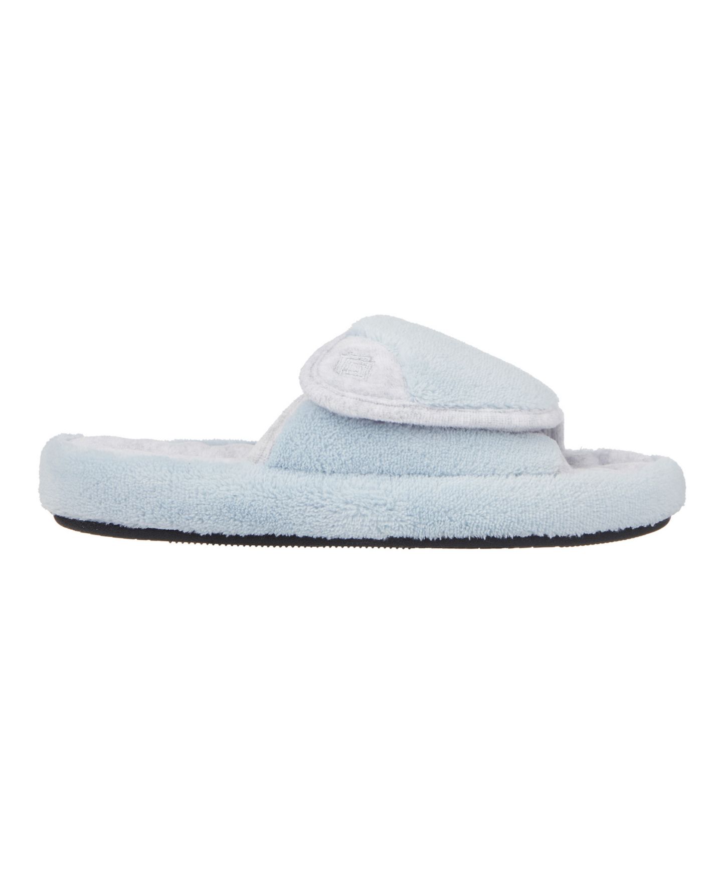 Женские тапочки Isotoner Signature Microterry Spa Slide Clog Slippers, цвет: Синий туманный — фото 2