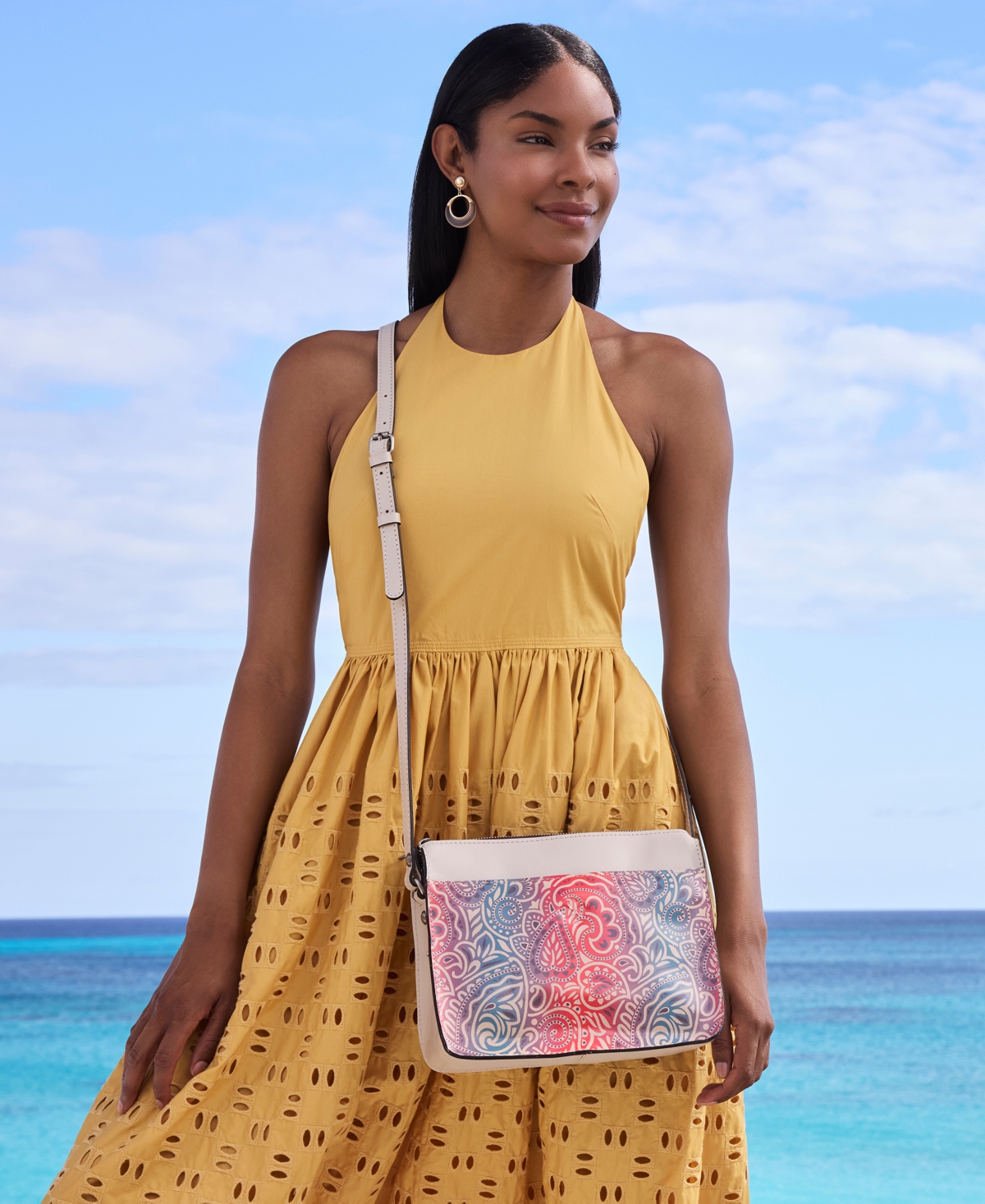 Nazaire Crossbody Bag - Chalk White/greek Ombre
