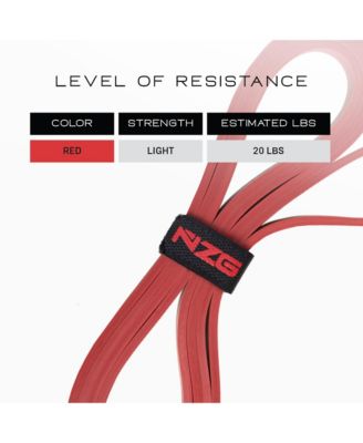 100% Latex-Free Organic Rubber Power Resistance Bands - 20lbs (Pair of 2)