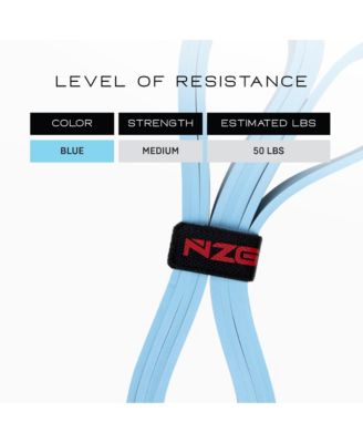 100% Latex-Free Organic Rubber Power Resistance Bands - 50lbs (Pair of 2)