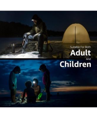 High Lumen Rechargeable LED Headlight, 6 Modes Waterproof Flashlights with Adjustable Headband for Camping Hiking Biking, USB Cable Included