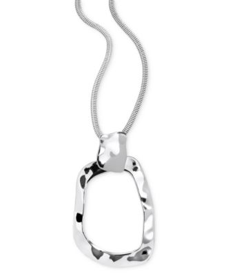 I.N.C. International Concepts - Chunky Hammered Link Long Pendant Necklace, 28-3/4" + 3" extender