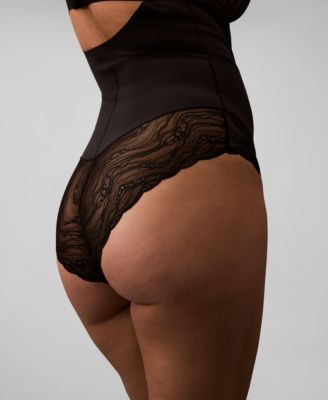 Women's Lace-Trim Shapewear Bodysuit QF8002