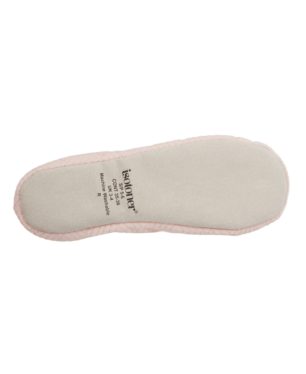 Isotoner Signature Women's Gemma Microterry Ballerina Slippers In Pink