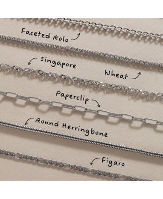 Paperclip Charm Layering Necklace