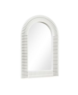 White Arch Rectangle 36-Inch Tall Wall Mirror, Accent and Vanity