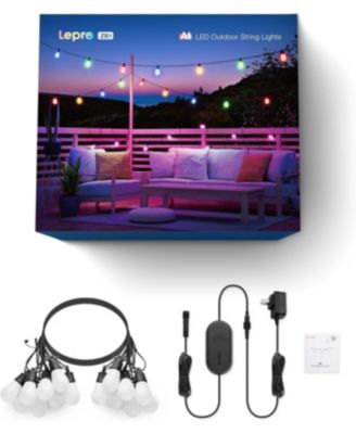 ZB1 – AI Smart RGBIC & Warm White, 30-Bulb, 100ft Outdoor String Lights