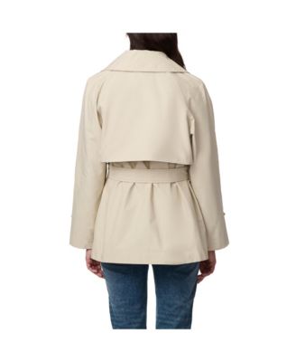 Women's Belted Short Trench