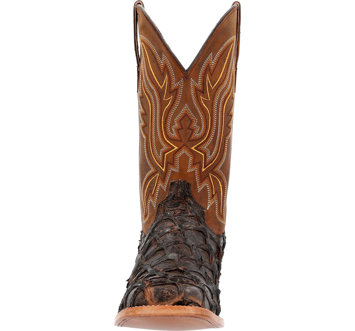Men's Premium Exotics Dark Brown Pirarucu Western Boot