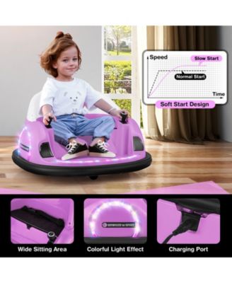 12V 360° Ride on Bumper Car for Toddlers with Remote Control