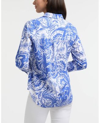 Women's Long Sleeve Linen Blend Shirt