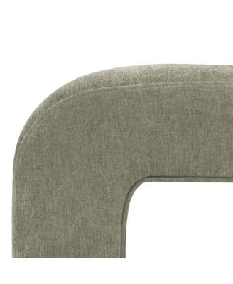 47" Velvet Upholstered Waterfall Bench, Modern Bed Bench for Living Room or Entryway