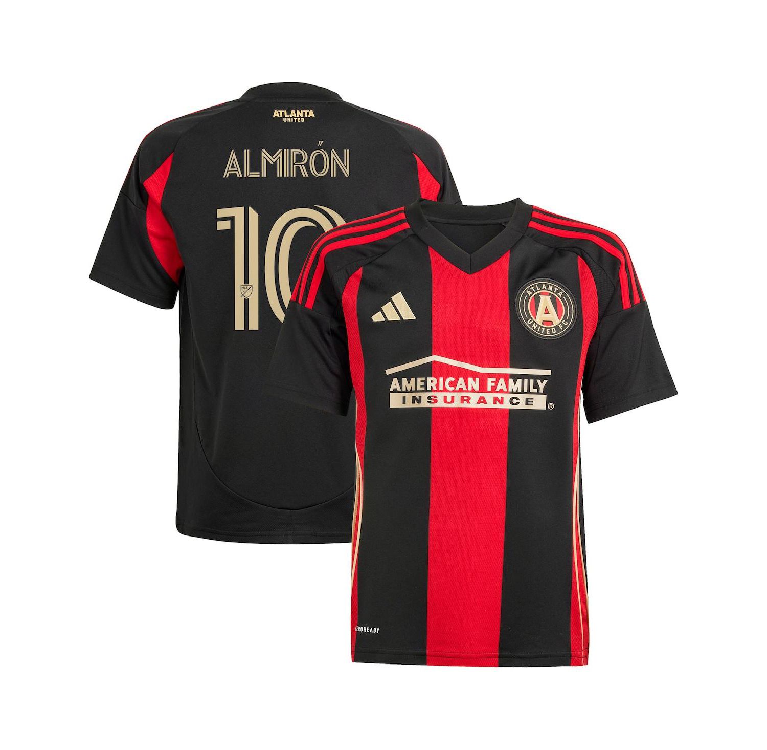 Big Boys and Girls Miguel Almiron Black Atlanta United FC 2025 The Connector Replica Player Jersey