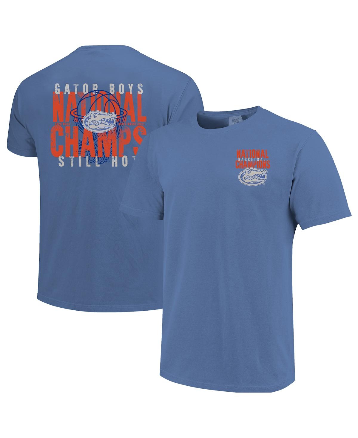 Image One Kids' Big Boys And Girls Blue Florida Gators 2025 Ncaa Men's Basketball National Champions Comfort Colors 