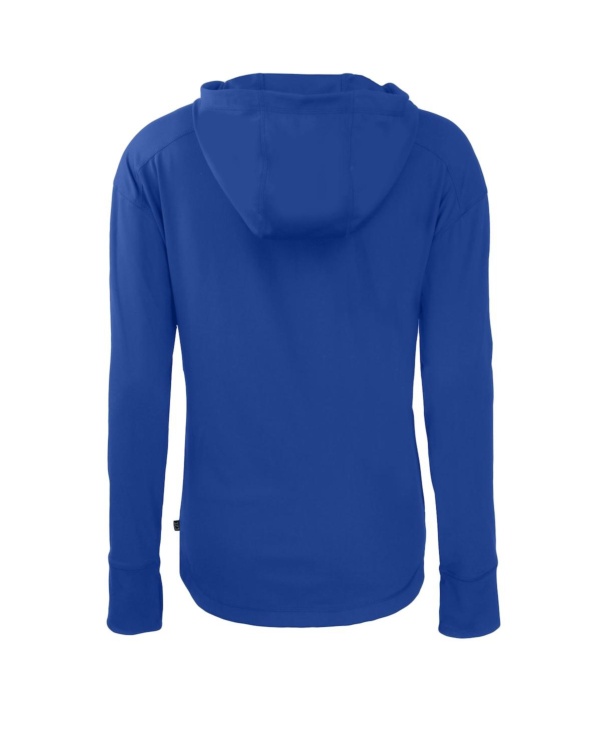 CUTTER & BUCK WOMEN'S ROYAL LOS ANGELES DODGERS DAYBREAK ECO FULL-ZIP HOODIE JACKET 