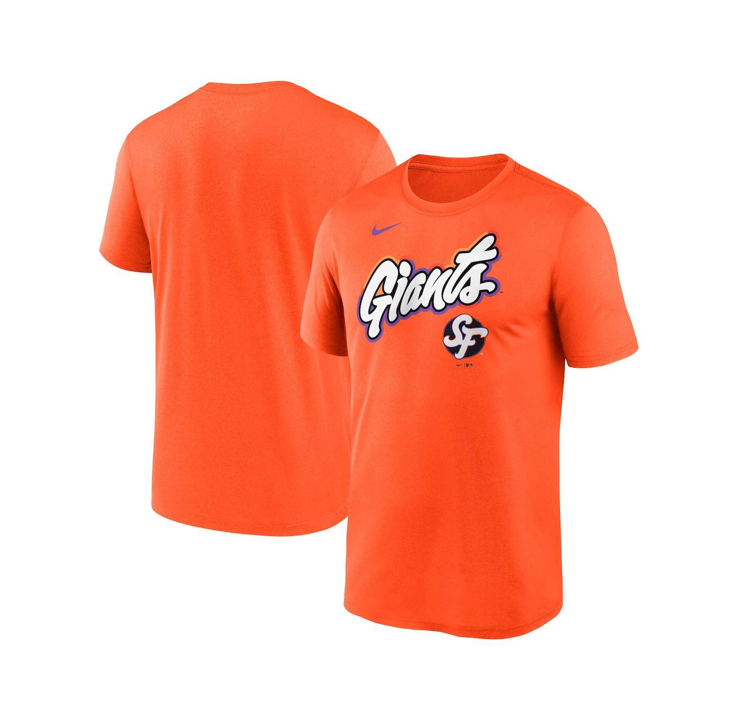 Men's Orange San Francisco Giants 2025 City Connect Team Phrase Legend Performance T-Shirt