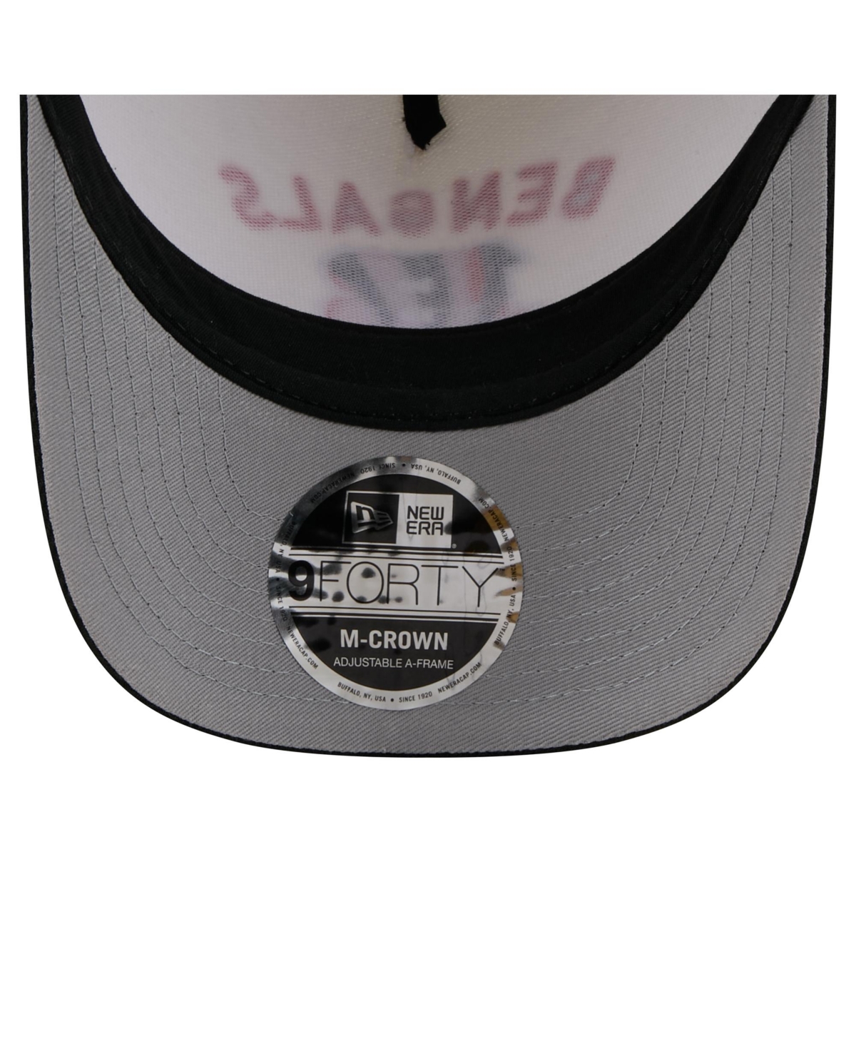 NEW ERA MEN'S CREAM/BLACK CINCINNATI BENGALS 2025 NFL DRAFT 9FORTY A-FRAME M-CROWN ADJUSTABLE HAT 