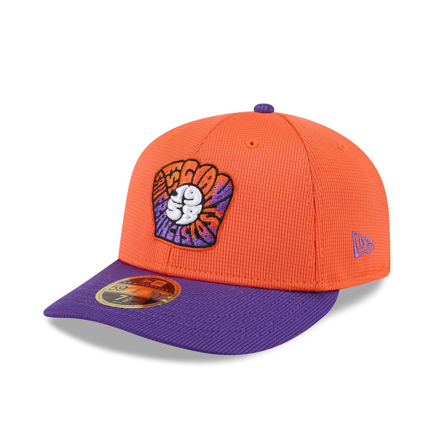 Мужская кепка New Era Orange/Purple San Francisco Giants 2025 City Connect Batting Practice Low Profile 59FIFTY Fitted Hat — фото 1