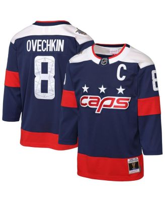 Mitchell & Ness - Big Boys and Girls Alexander Ovechkin Navy Washington Capitals 2018 NHL Stadium Series Power Play 2.0 Player Jersey