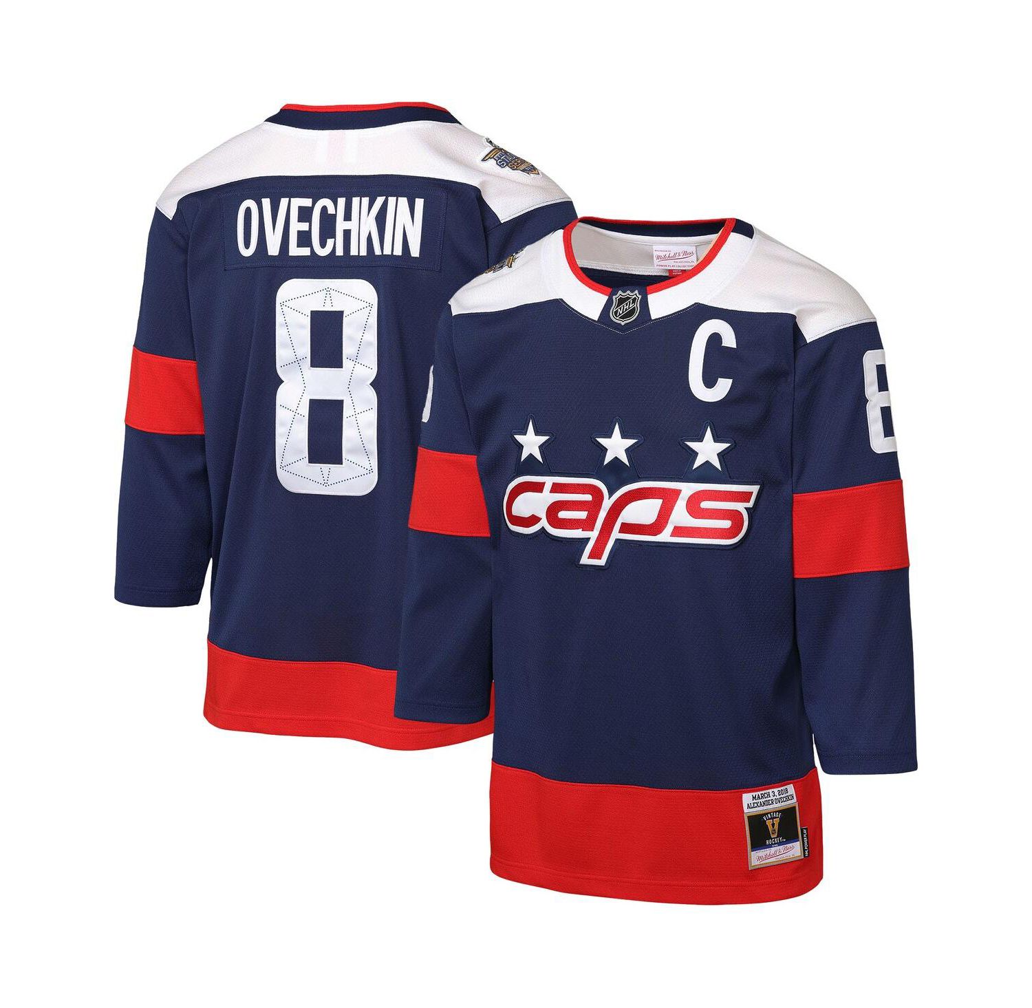 Big Boys and Girls Alexander Ovechkin Navy Washington Capitals 2018 NHL Stadium Series Power Play 2.0 Player Jersey