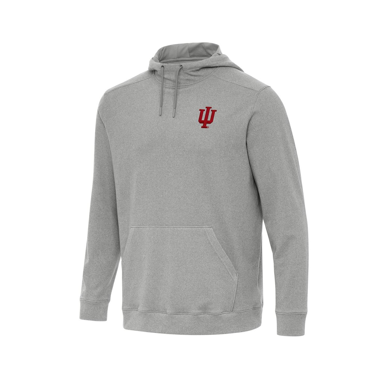 Men's Heather Gray Indiana Hoosiers Cloud Pullover Hoodie