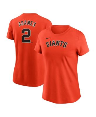 Nike - Women's Willy Adames Orange San Francisco Giants Fuse Name Number T-Shirt