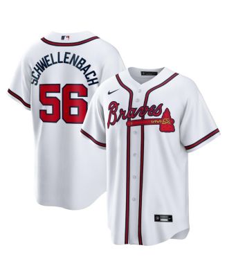 Nike - Men's Spencer Schwellenbach White Atlanta Braves Home Replica Jersey