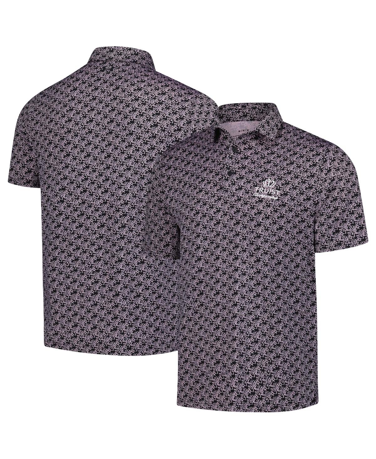 Men's Black Truist Championship Playoff 3.0 Golden Eagle Polo Shirt - Black
