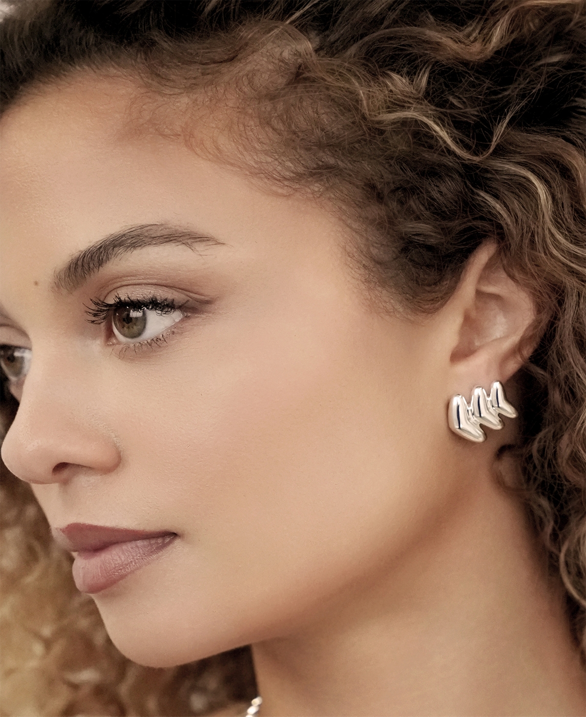 Ettika Metal Moderna Stud Earrings