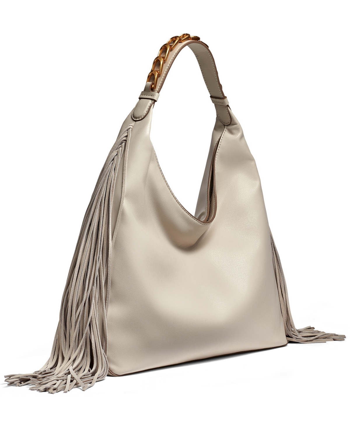 Shop Donna Karan Bellmore Small Fringe Shoulder With Bezel Strap