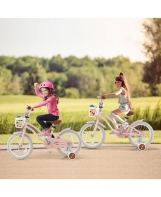 18" Kids Bike for Boys and Girls Aged 3-8 Years with Training Wheels