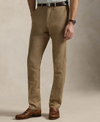 Men's Straight-Fit Houndstooth Twill Pants