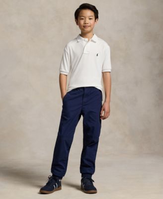 Polo Ralph Lauren Big Boys Poplin Drawstring Joggers - Macy's