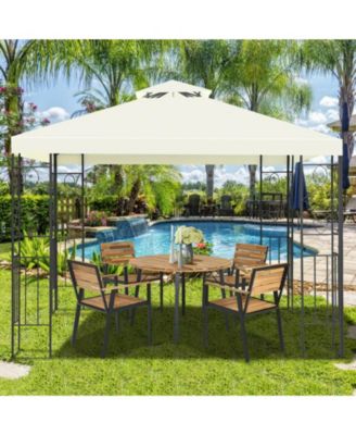 2 Tiers 10 x 10 Feet Patio Gazebo Canopy Tent
