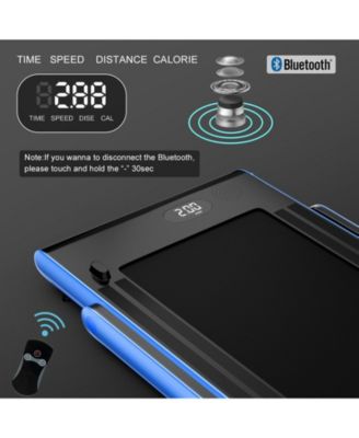 2.25HP 2-in-1 Folding Treadmill with APP and Remote Control Speaker