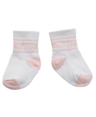 Baby Girls 5-Piece Bodysuits, Shorts, Bib, and Socks Set 