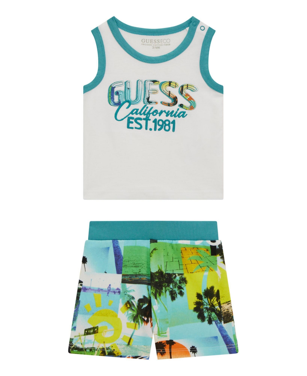 Guess Baby Boys 2-piece Tank Top And Shorts Set