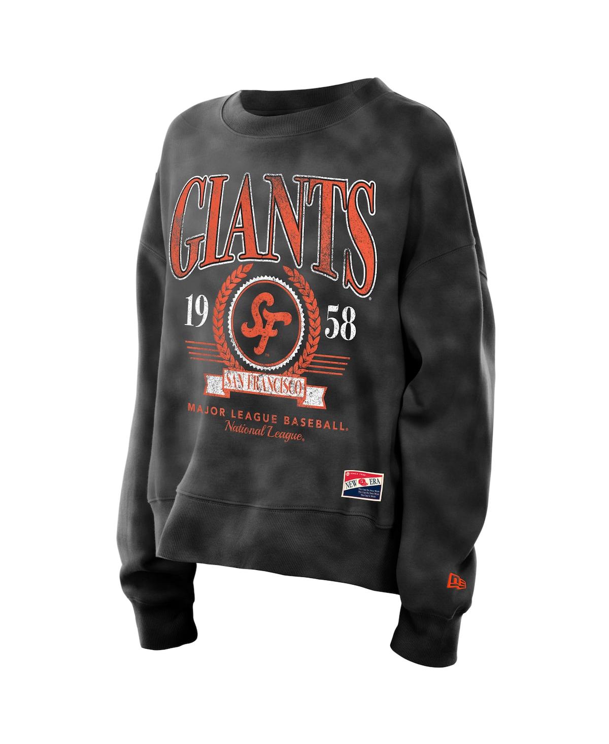 NEW ERA WOMEN'S BLACK SAN FRANCISCO GIANTS 2025 CITY CONNECT PULLOVER SWEATSHIRT 