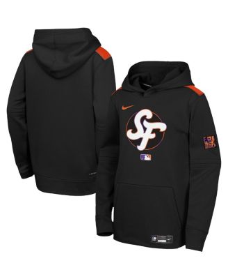 Nike - Big Boys and Girls Black San Francisco Giants 2025 City Connect Authentic Collection Performance Pullover Hoodie