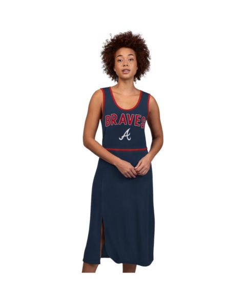 Женское платье G-III 4Her by Carl Banks Navy Atlanta Braves Center Field Maxi