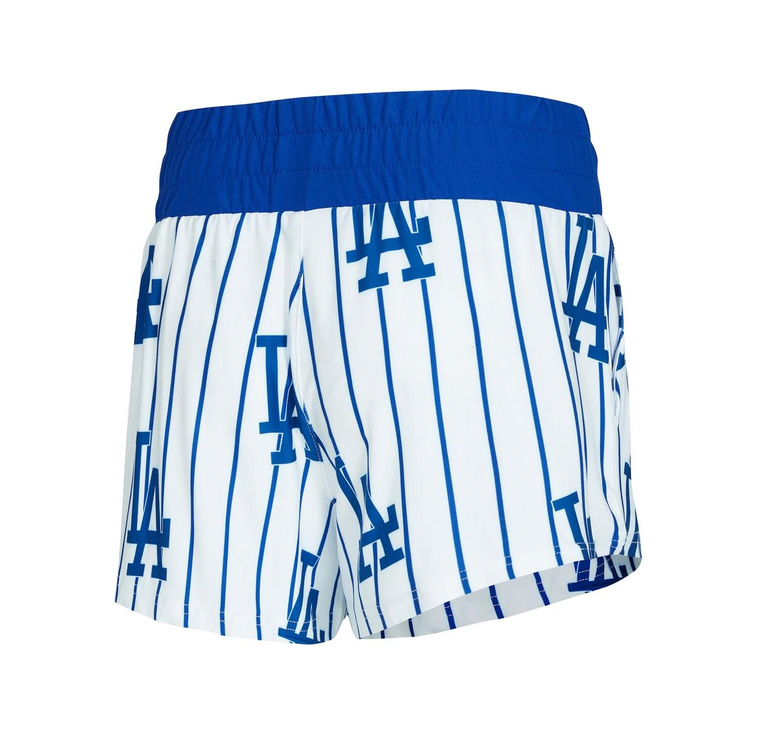 Women's 2-Piece White Los Angeles Dodgers Pinstripe Record Tank Top and Short Set