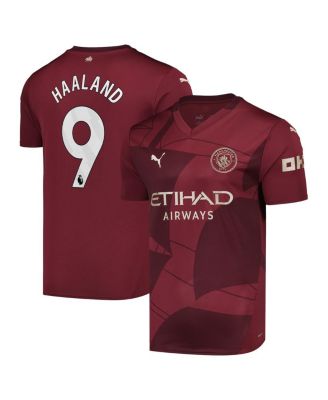 Puma - Men's Erling Haaland Burgundy Manchester City 2024/25 Third Replica Player Jersey