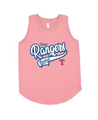Soft As A Grape Big Girls Pink Texas Rangers Tank Top - Macy's