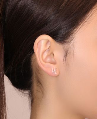 Peanuts Crystal Love Snoopy Earring Set